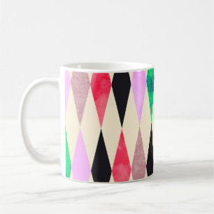 Mug Fête de grunge d'aquarelle transparente