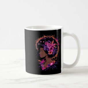 Mug Fête de la Juneteenth fleur afro art empowerment f