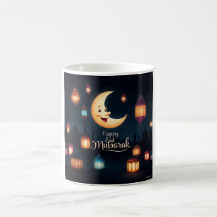Mug Fête de la lune du croissant de l'Aïd Moubarak