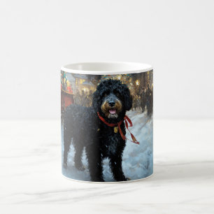 Mug Fête de Noël des chiens d'eau portugais