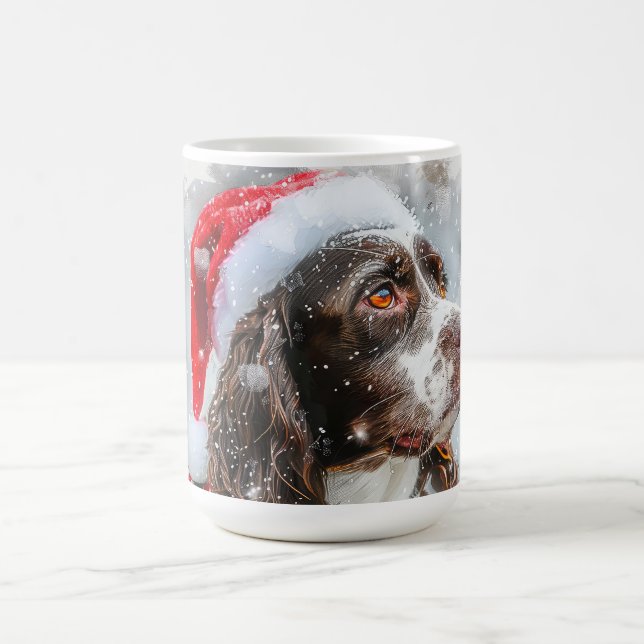 Mug Fête de Noël Springer Spaniel Dog (Centre)