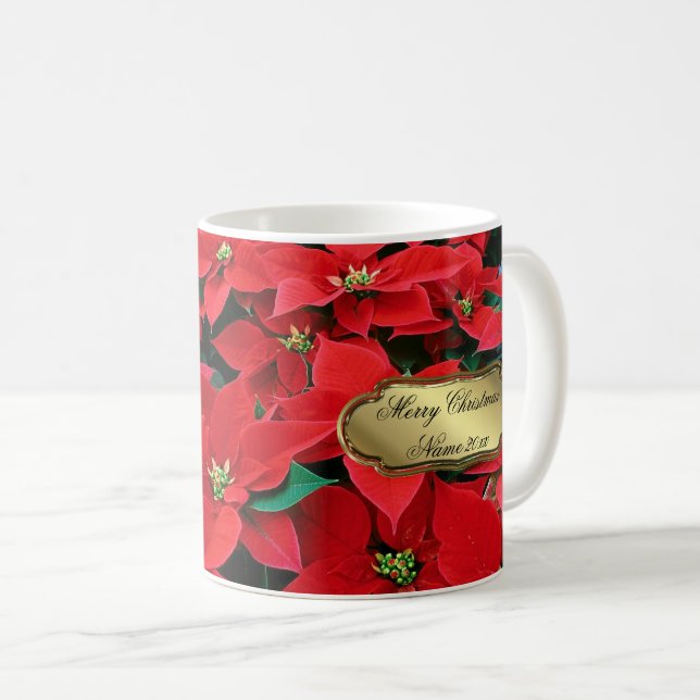 Mug Fête de Poinsettia (Devant droit)