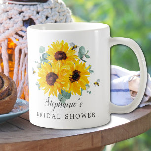Mug Fête des mariées de tournesol de nid d'abeille