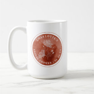 Mug Fête des mariées florale rouille Favoriser