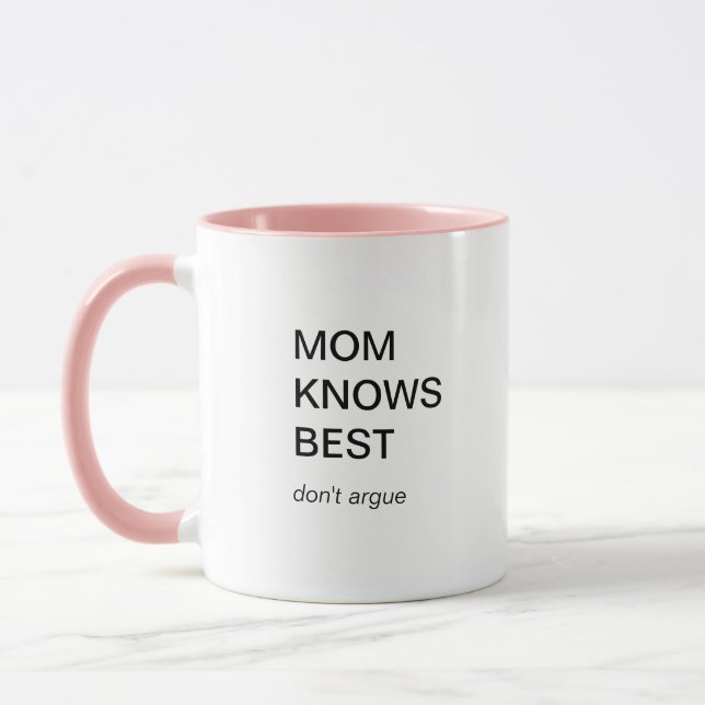 Mug Fête des Mères Amusante Moderne Best Mom (Gauche)