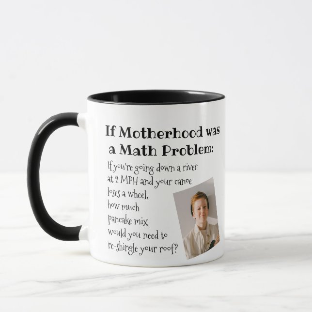 Mug Fête des mères amusantes Photo de la maternité (Gauche)