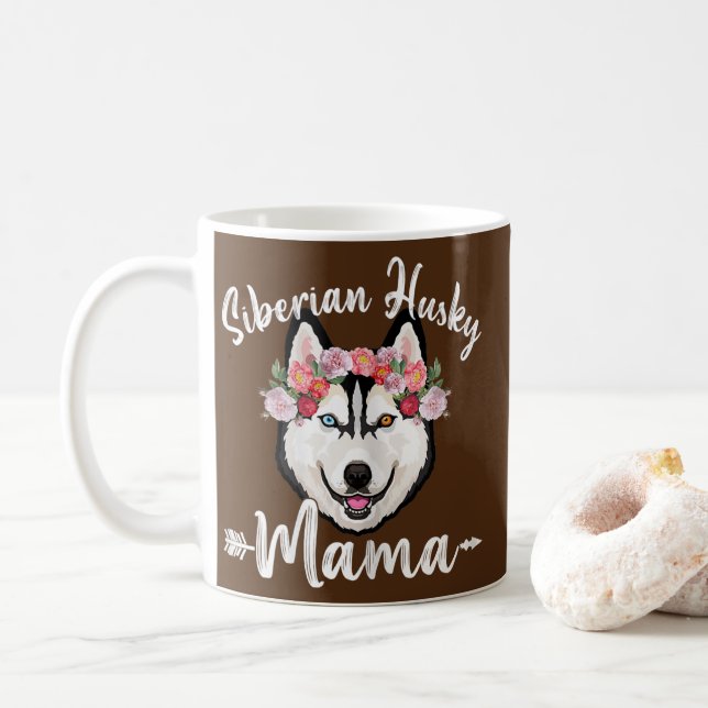 Mug Fête des mères de chiens mignons Fête des mères de (Avec donut)
