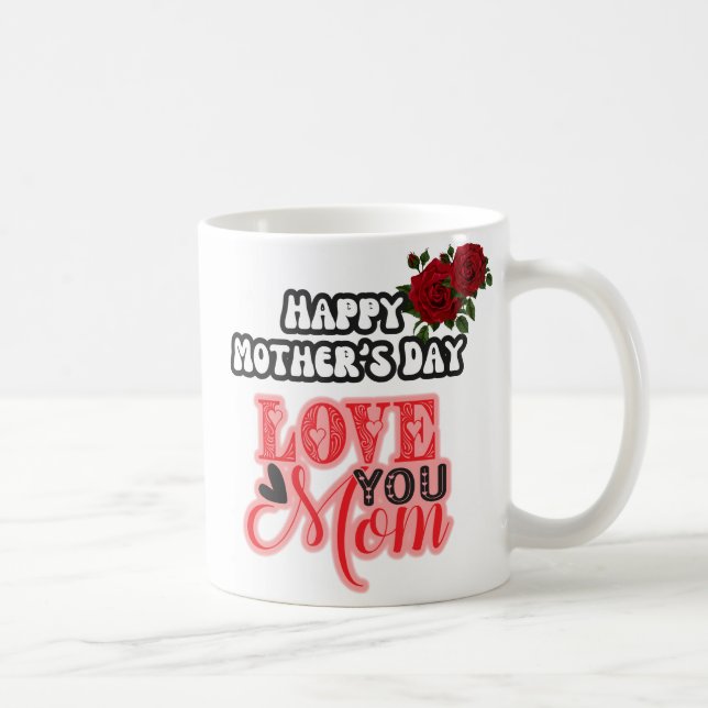 Mug Fête des mères de famille moderne (Droite)