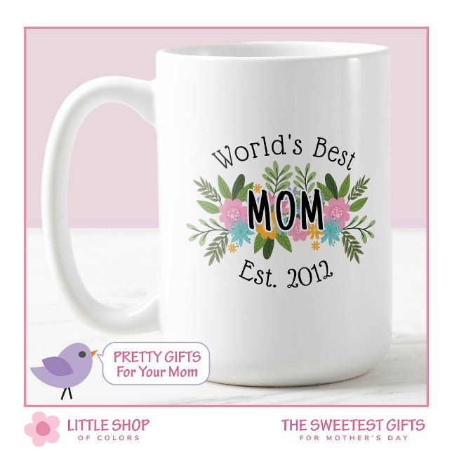 Mug Fête des mères de la meilleure maman du monde de f (Créateur téléchargé)