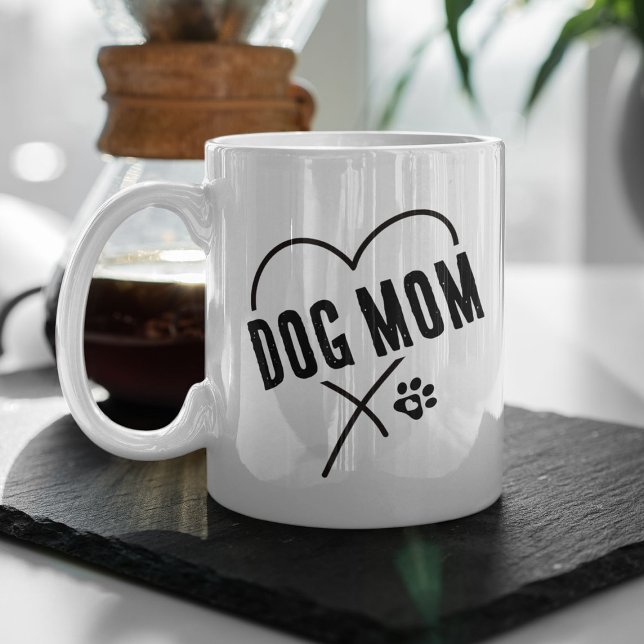 Mug Fête des Mères du Coeur du Chien (Créateur téléchargé)