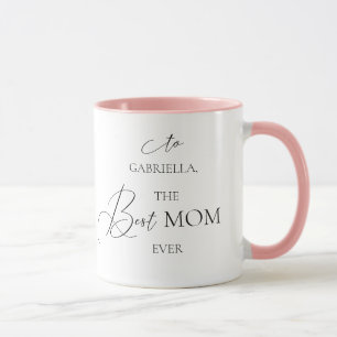 Mug Fête des mères du Fleur sauvage de prairie aquarel
