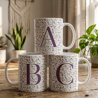 Mug Fête des Mères | Initiale de demoiselle d'honneur