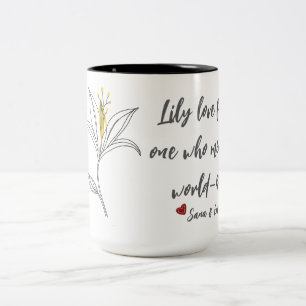 Mug Fête des Mères Lys Jaune