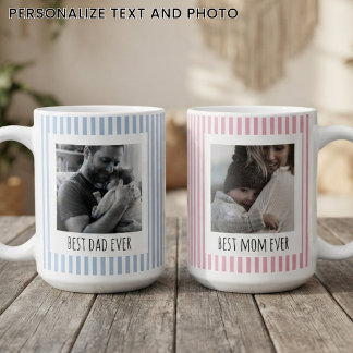 Mug Fête des Mères | Maman et Papa personnalisé avec d