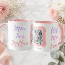 Fête des Mères Meilleure Maman Photo Rose Personna