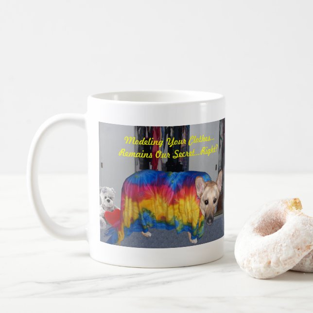 Mug Fête des mères Modélisation des vêtements (Avec donut)
