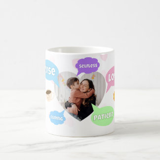 Mug Fête des Mères Nuages de mots photo Meilleure Mama