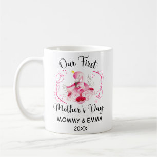 Mug Fête des mères personnalisées 2025, Noms personnal