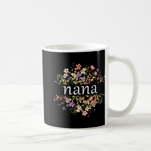 Mug Fête des mères pour grand-mère Fleur sauvage Flora (Droite)