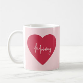 Mug Fête des Mères - Soft Rose & Red Heart