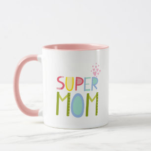 Mug Fête des mères SUPER MÈRE Noël Fête des mères