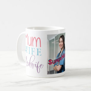 Mug Fête des mères - SuperHero, femme sage-femme Photo