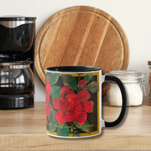 Mug Fête des Mères Vintage Or encadrée Roses rouges