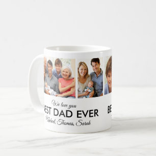 Mug Fête des pères Collage photo de meilleur papa