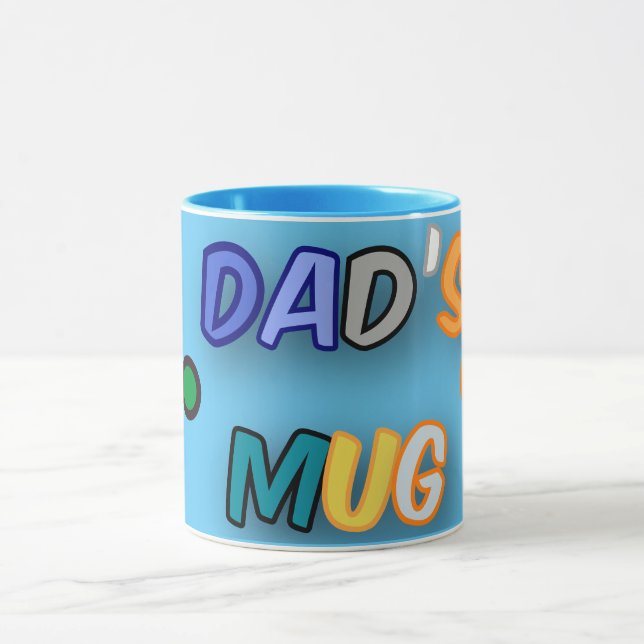 Mug Fête des pères colorés (Centre)