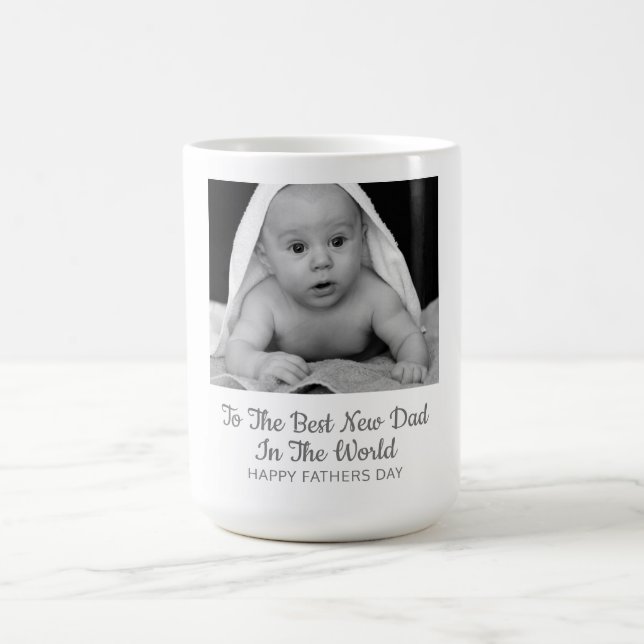 Mug Fête des pères De La Nouvelle Photo Bébé (Centre)
