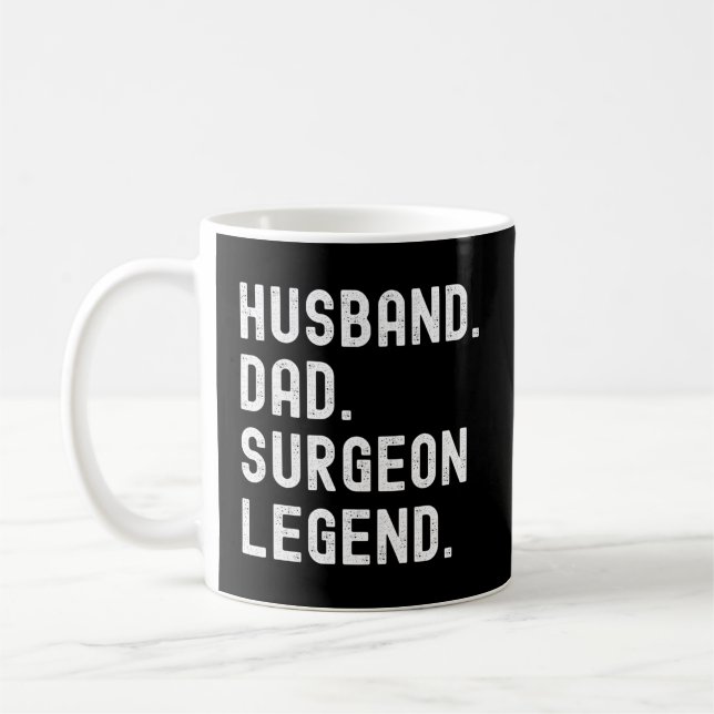 Mug Fête des pères de légende du chirurgien du père du (Gauche)