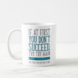Mug Fête des pères, deuxième né, deuxième enfant, rées