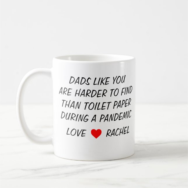 Mug fête des pères Drôle cadeau personnalisé pour papa (Gauche)