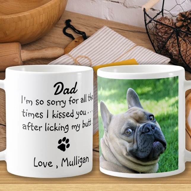 Mug Fête des pères - Drôle Chien Papa animal de compag (Créateur téléchargé)