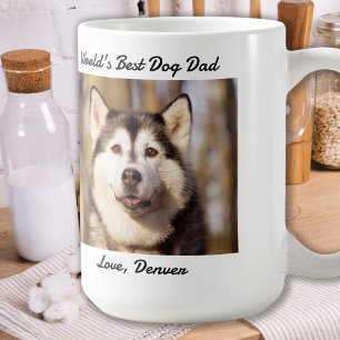 Mug Fête des pères - Drôle Chien Papa Anniversaire - P
