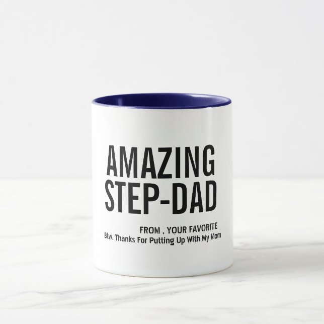 Mug Fête des pères Extraordinaire Step-Papa Bonus Papa (Centre)