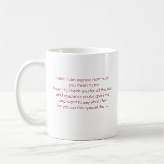 Mug Fête des pères heureuse, je souhaite que je puisse
