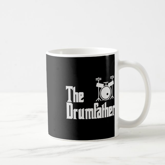 Mug Fête des pères Le Drum-père Drummer Musicien Papa  (Droite)