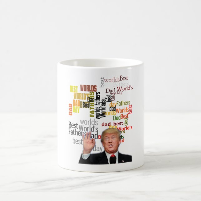 Mug Fête des pères, le meilleur papa président Trump (Centre)
