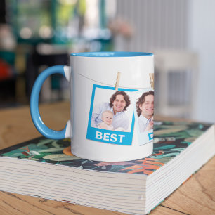 Mug Fête des Pères Meilleur Papa du Monde 3 Collage