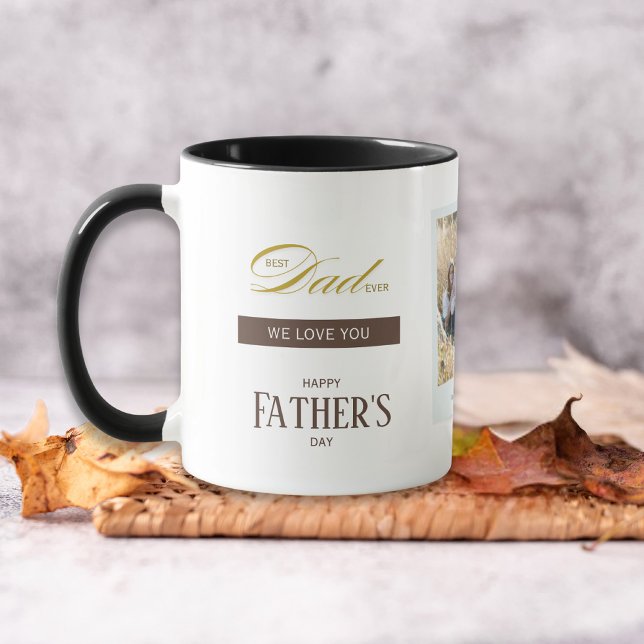 Mug Fête des Pères Meilleur Papa Personnalisé Nom Phot (Créateur téléchargé)