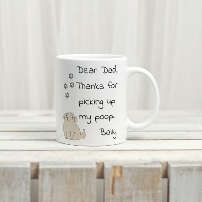 Mug Fête des pères Papa De Chien Cadeau (Créateur téléchargé)