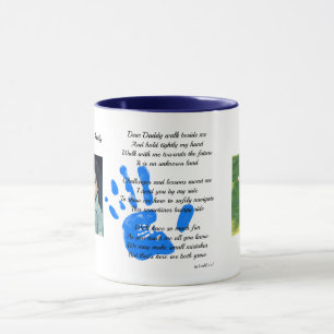 Mug Fête des pères Papa POEM Tiens ma main Papa Photo