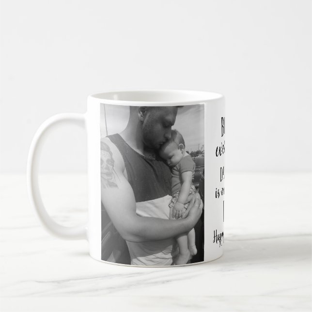 Mug Fête des pères Personnalisée 2 photo Devis fille (Gauche)
