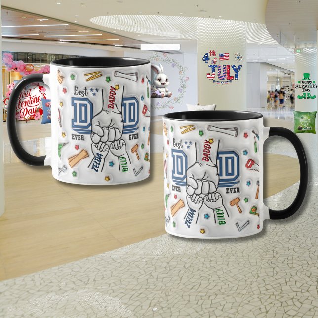 Mug Fête des Pères personnalisée "Fist Bump" (Créateur téléchargé)