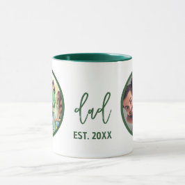 Mug Fête des Pères | Photo de papa moderne tendance