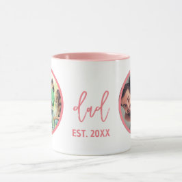 Mug Fête des Pères | Photo de papa moderne tendance