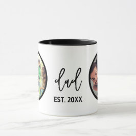 Mug Fête des Pères | Photo de papa moderne tendance