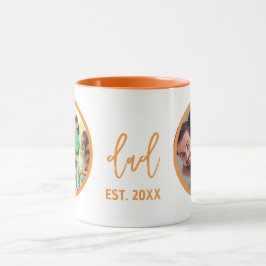 Mug Fête des Pères | Photo de papa moderne tendance