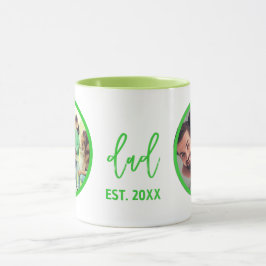 Mug Fête des Pères | Photo de papa moderne tendance